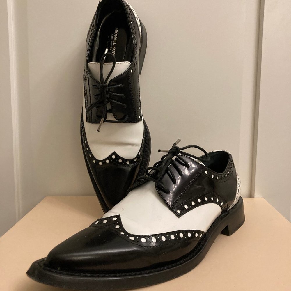 Micheal Kors Collection black and white  Oxford Shoes